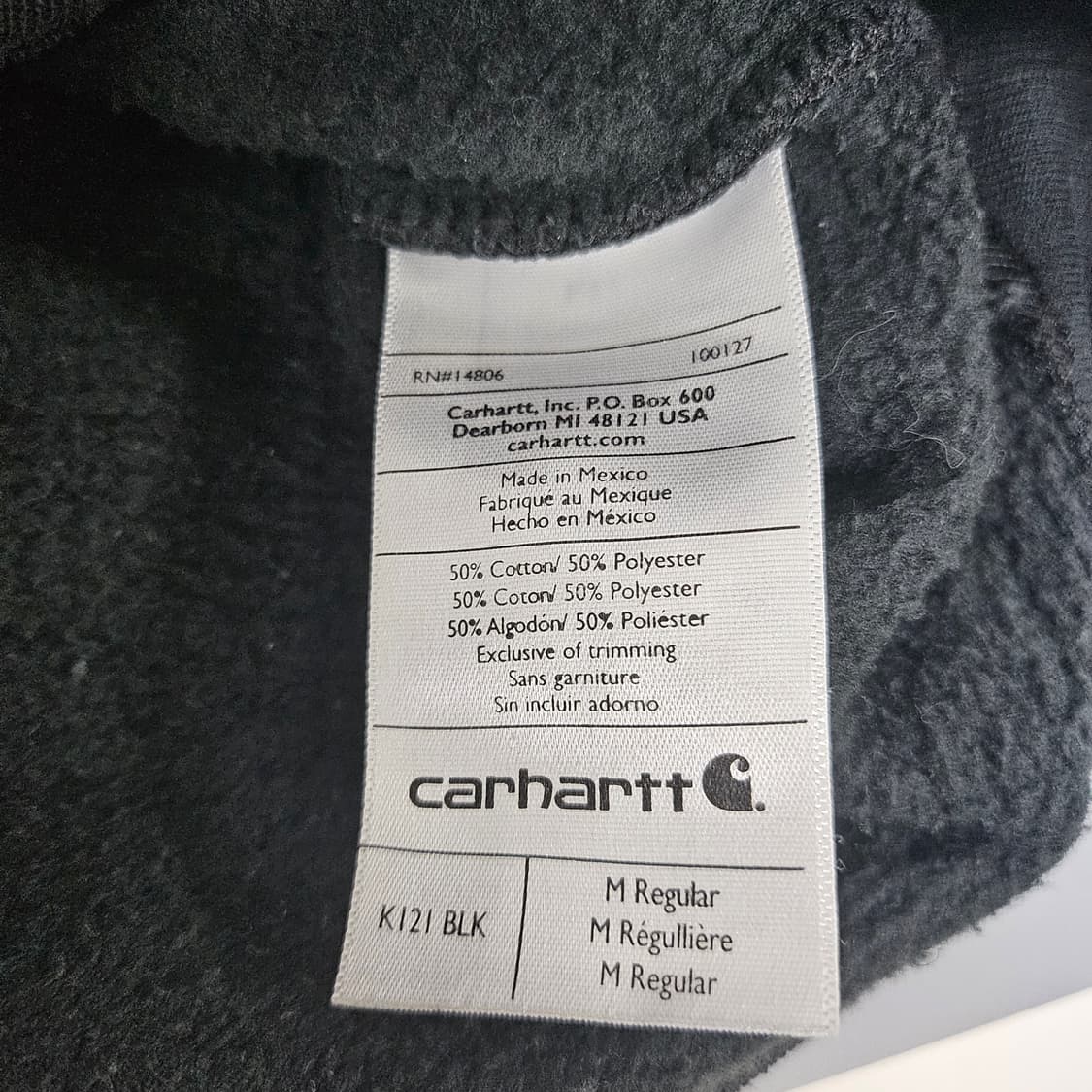 칼하트 기모 후드티 M 상품이미지9