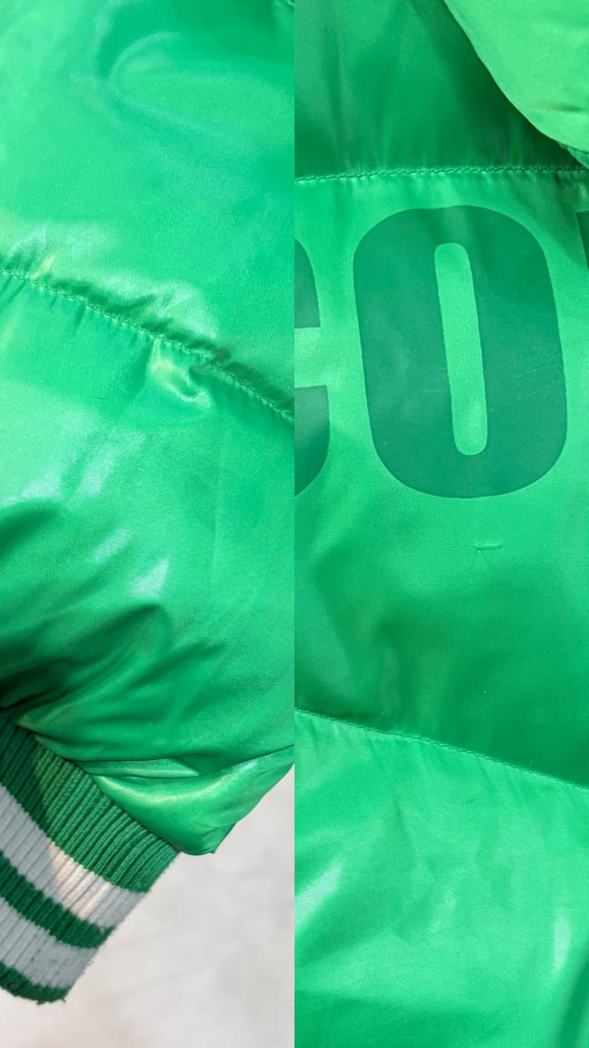 컨버스 별 스타 초록 풀오버 패딩 상품이미지6