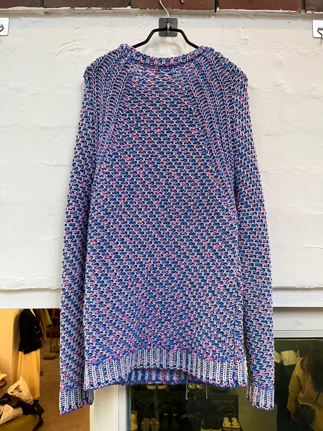 Maje 블루 핑크 라운드 니트 스웨터 1 상품이미지7