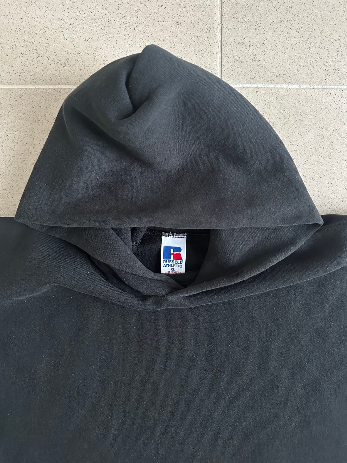 90s 빈티지 러셀 후드 블랙 XL 상품이미지6