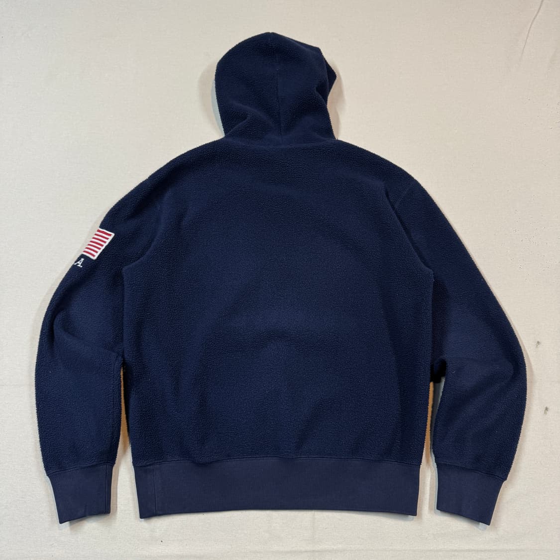 S) 폴로 랄프로렌 스펠로고 플리스 후드티 네이비 상품이미지6