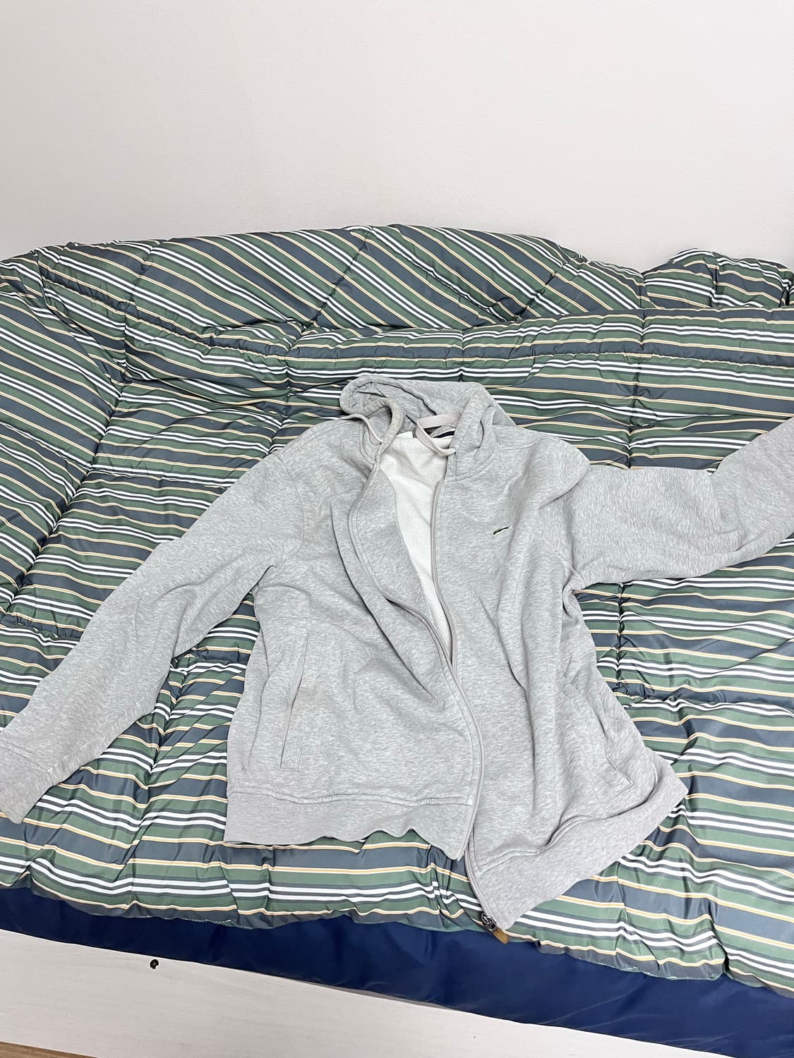 라코스테 후드집업 실버 상품이미지3