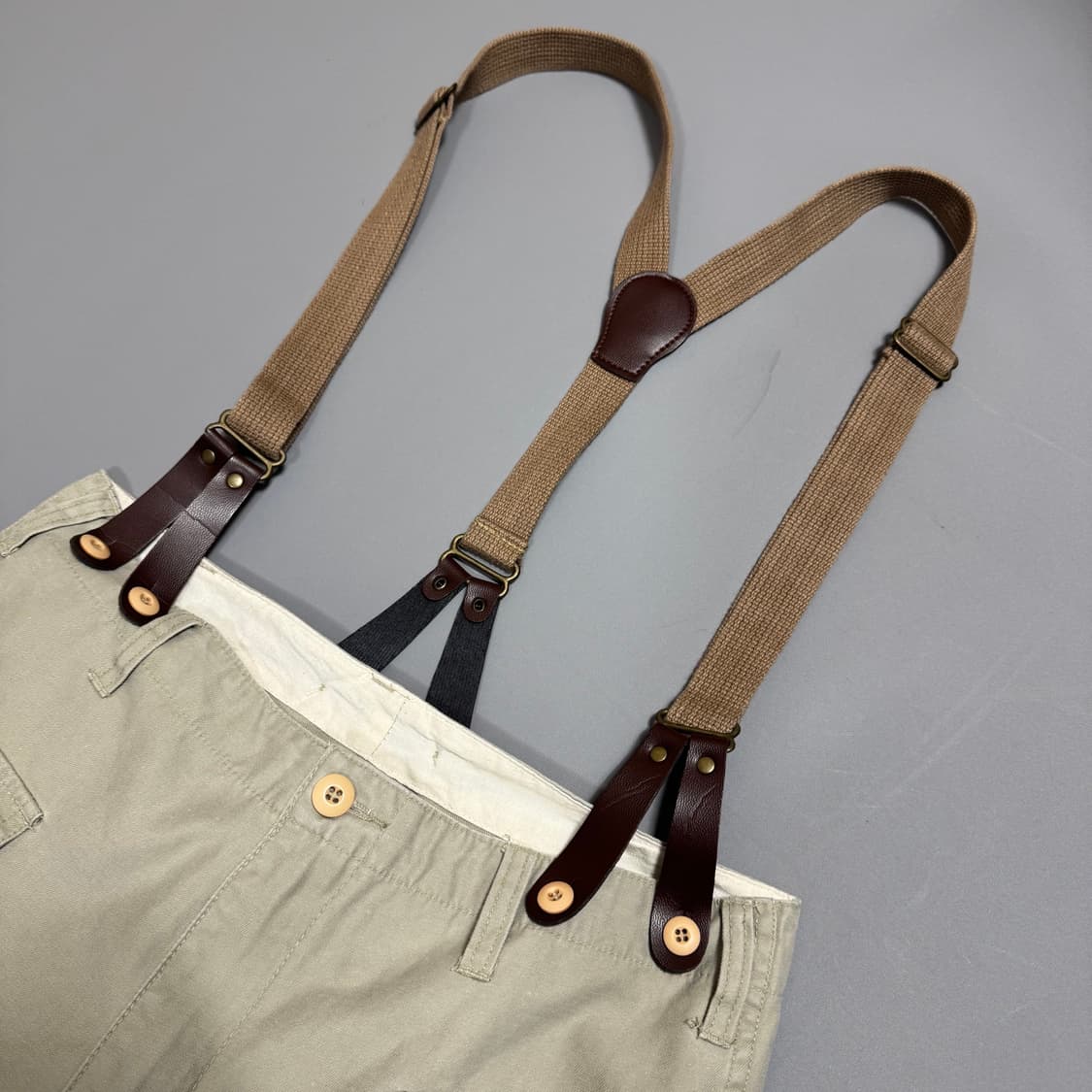 TONGS 베이지컬러 스텐실 M44 필드 세스펜더 트라우저 팬츠 상품이미지3