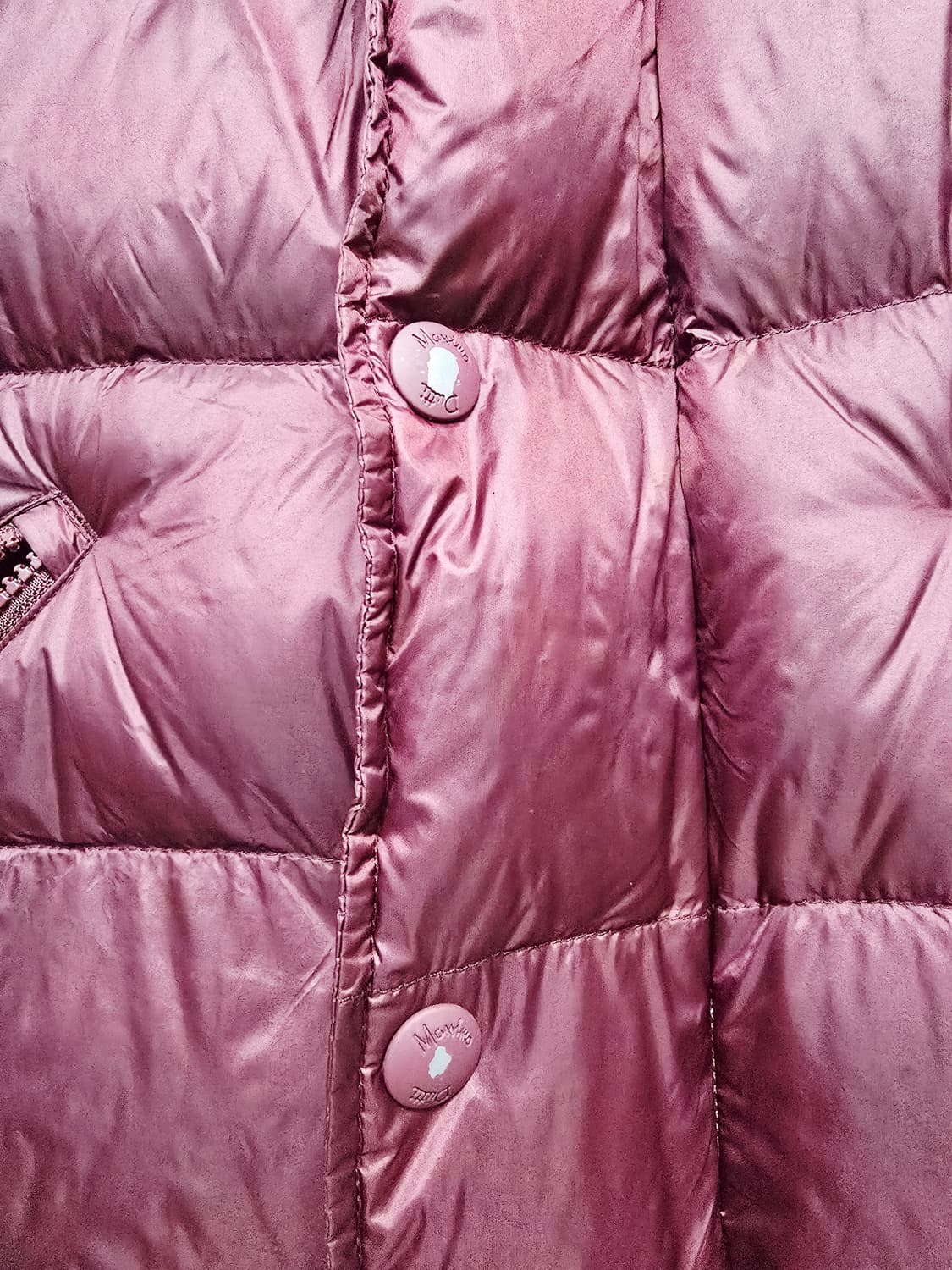 마시모두띠키즈  후드 다운패딩 조끼 버건디 상품이미지10