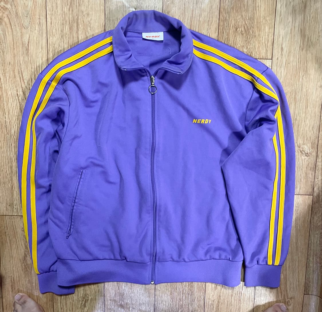 널디 퍼플 보라 트랙탑 져지 팬츠 바지 세트 트레이닝 츄리닝 상품이미지2