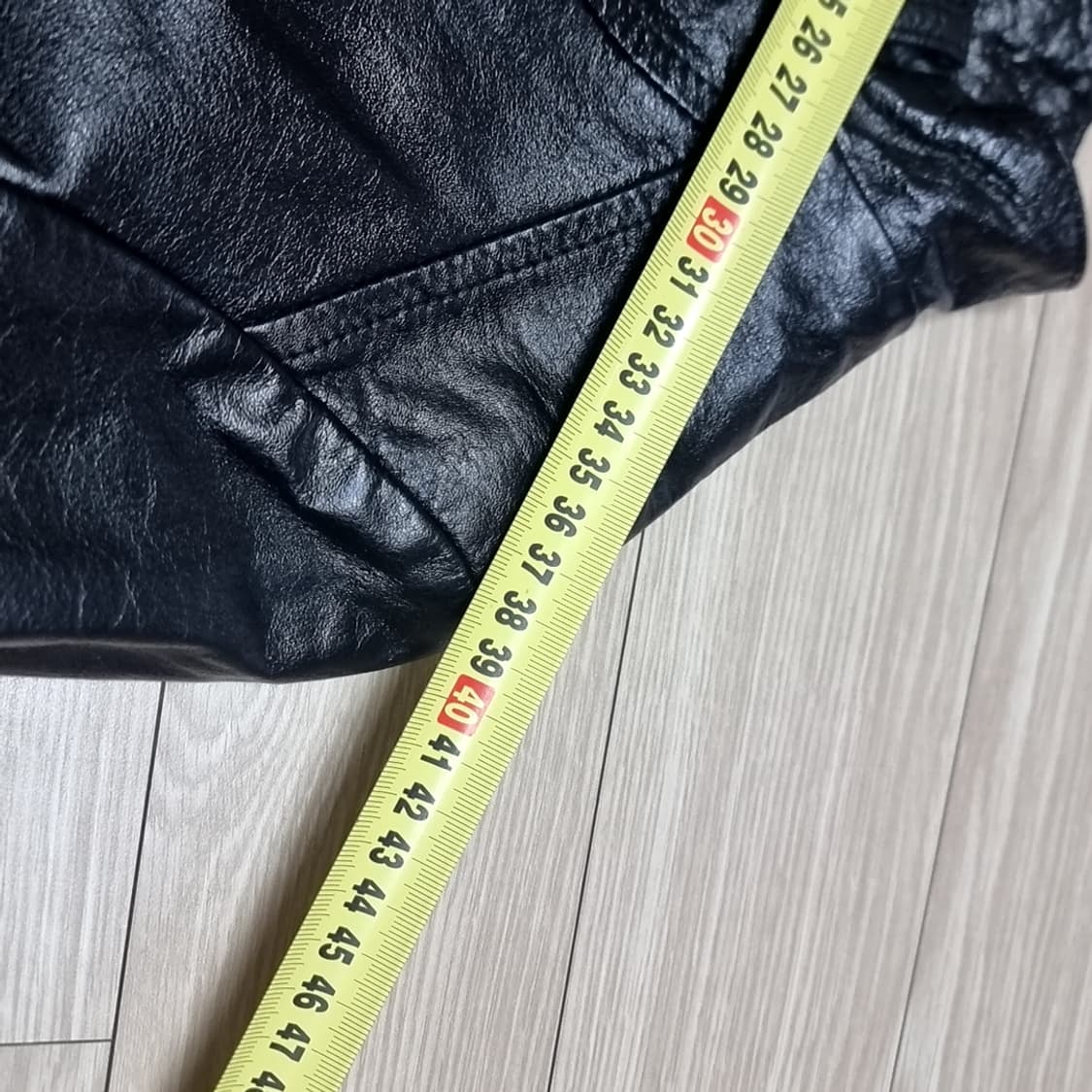 송탄 다크호스 블랙 가죽 라이더 자켓 여성(m) 상품이미지7