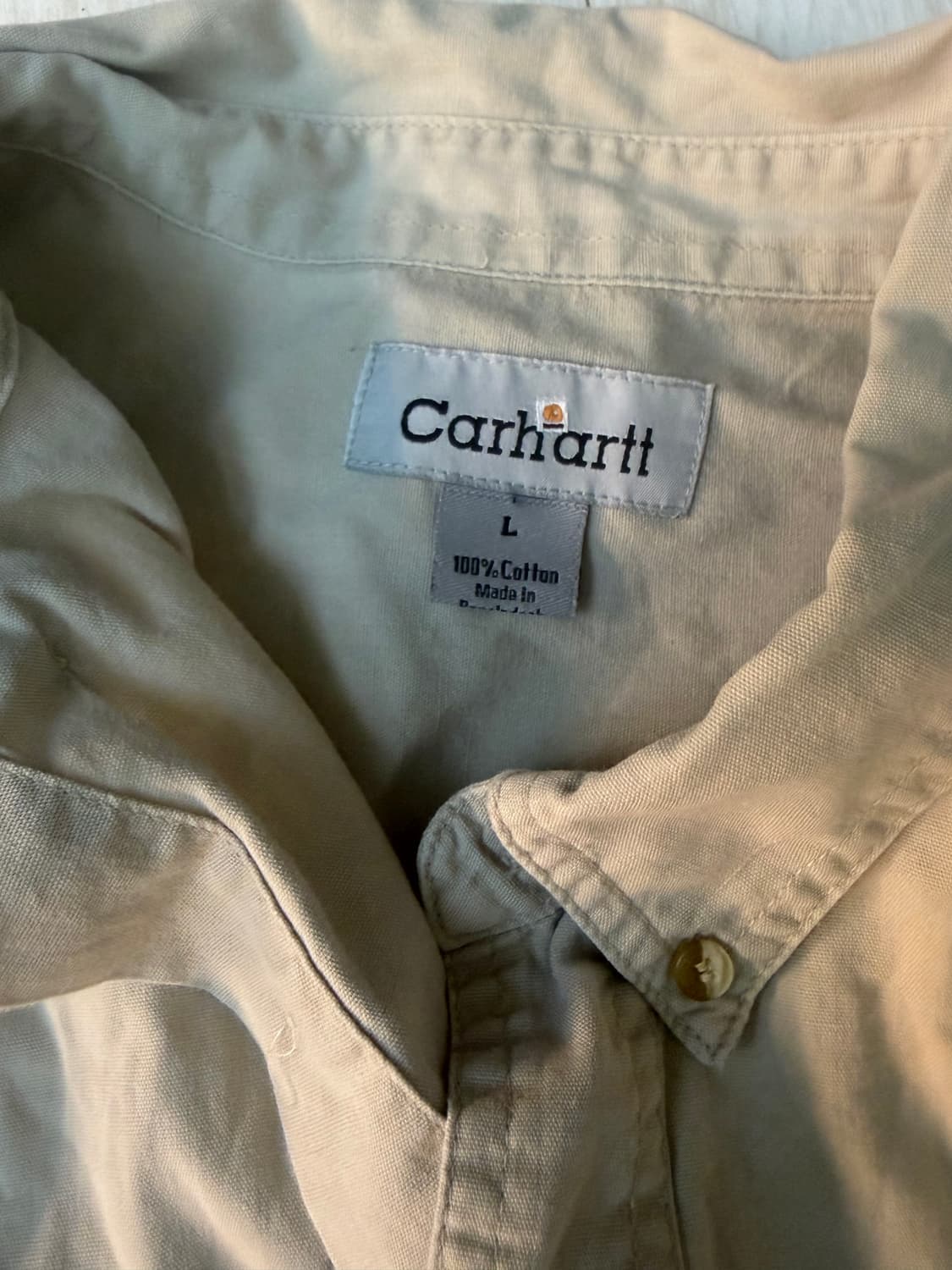 칼하트 베이지 셔츠 L 상품이미지3