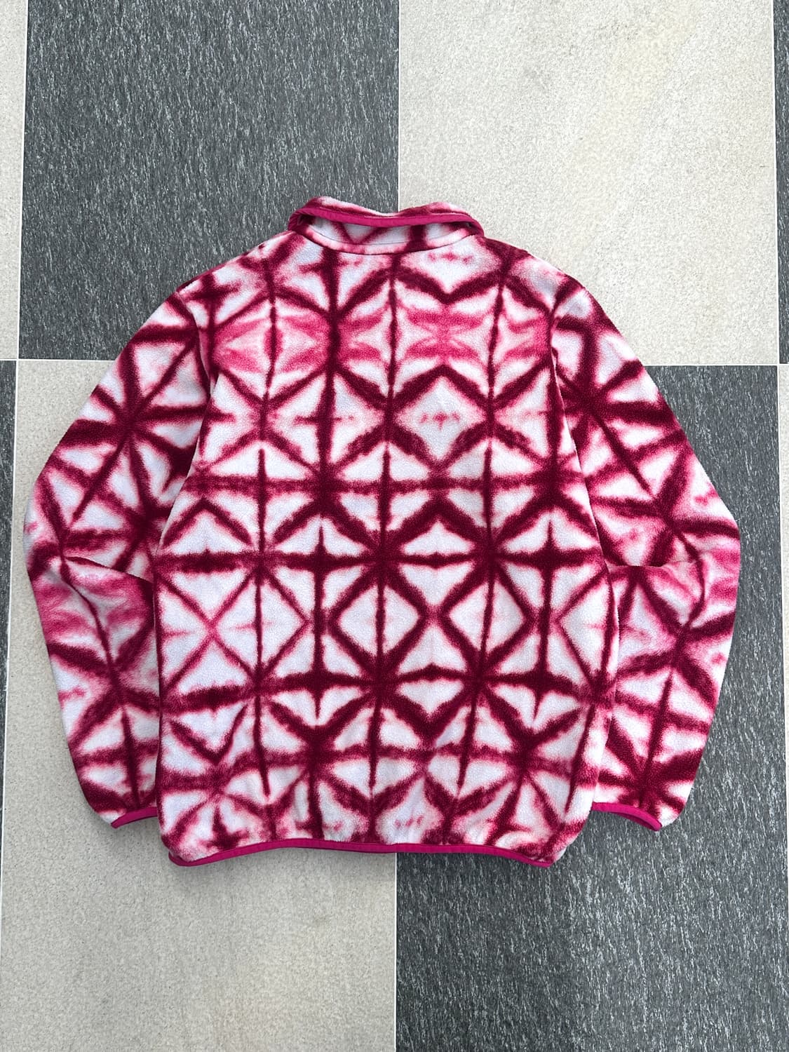 파타고니아 신칠라 핫핑크 패턴 스냅 플리스  상품이미지7