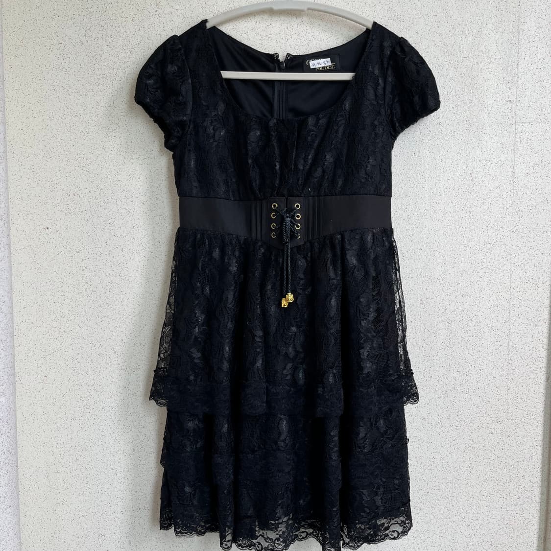 Cecil Mcbee Jpn vtg 블랙 레이스 코르셋 드레스  상품이미지2