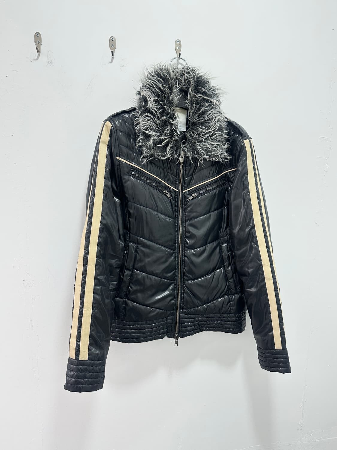 00s shaggy fur padded jacket 상품이미지4