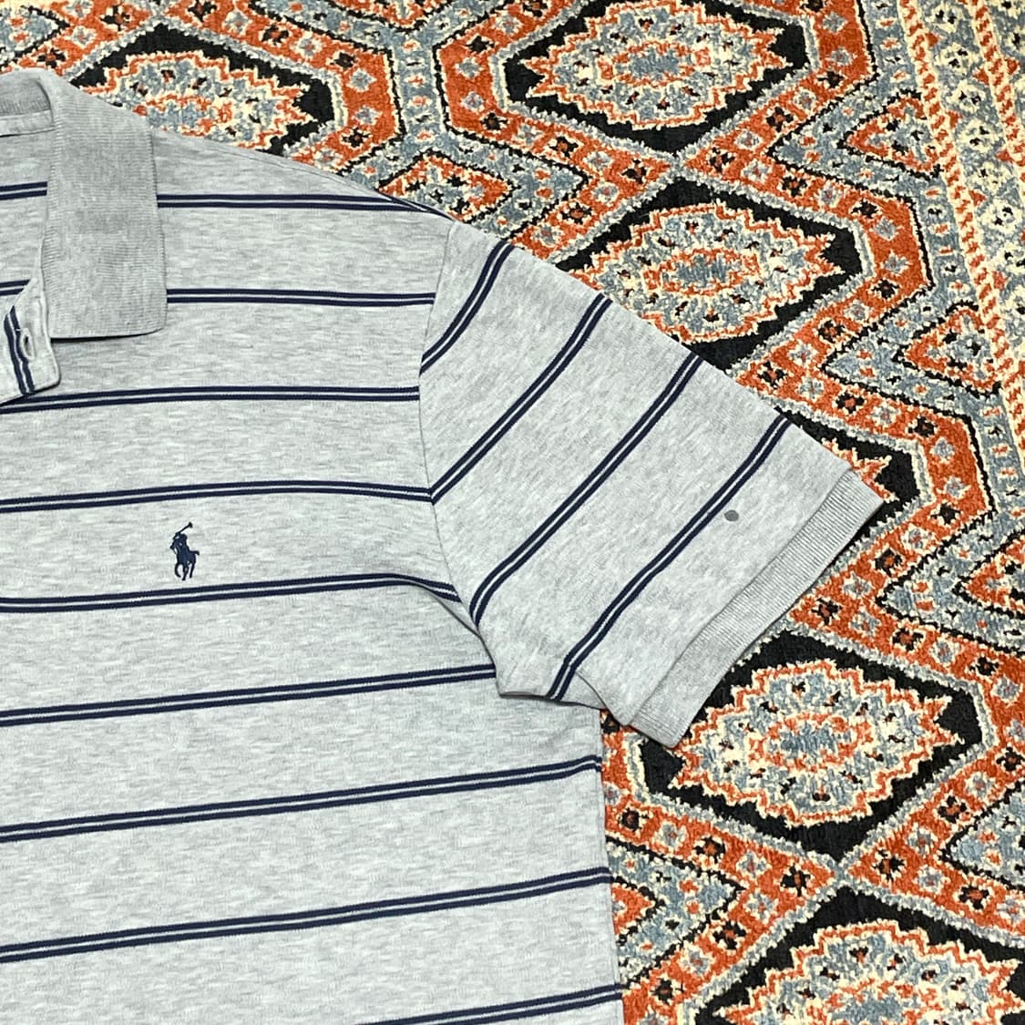 폴로랄프로렌 그레이 스트라이프 카라티셔츠 남성S 상품이미지2