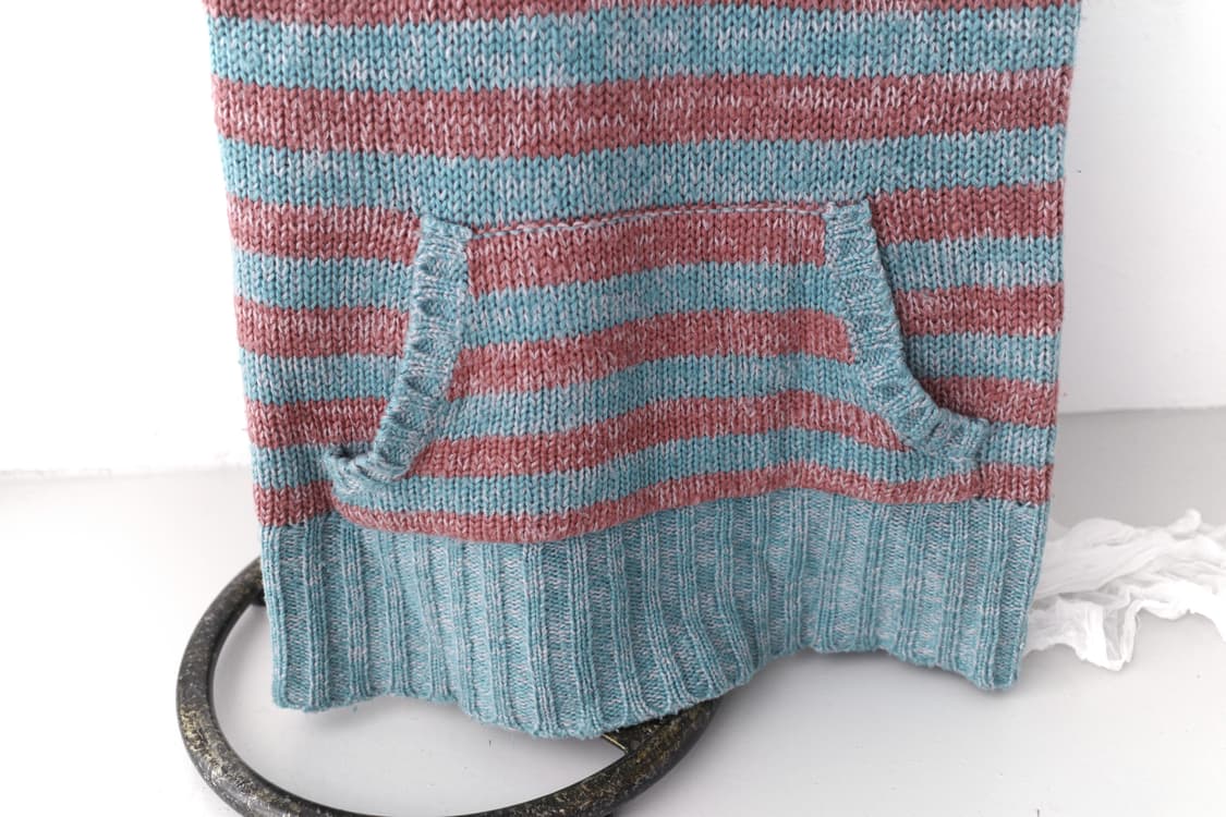 stripe hood knit vest 상품이미지4