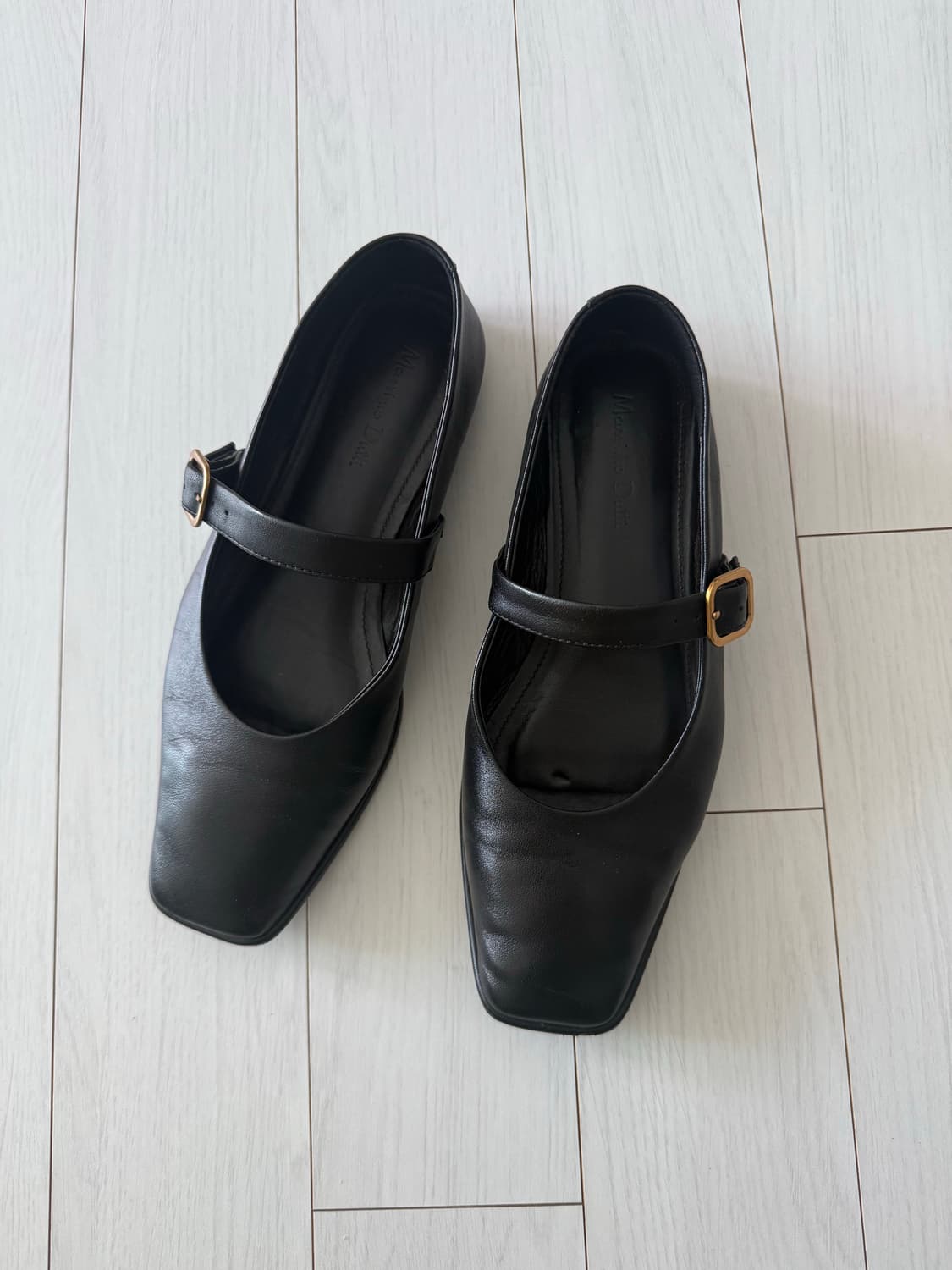 마시모뚜띠 블랙 메리제인 플랫슈즈 230 (36) 상품이미지1