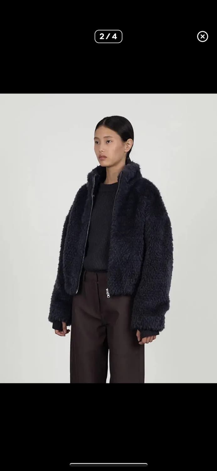 아모멘토 퍼자켓 블루 상품이미지3