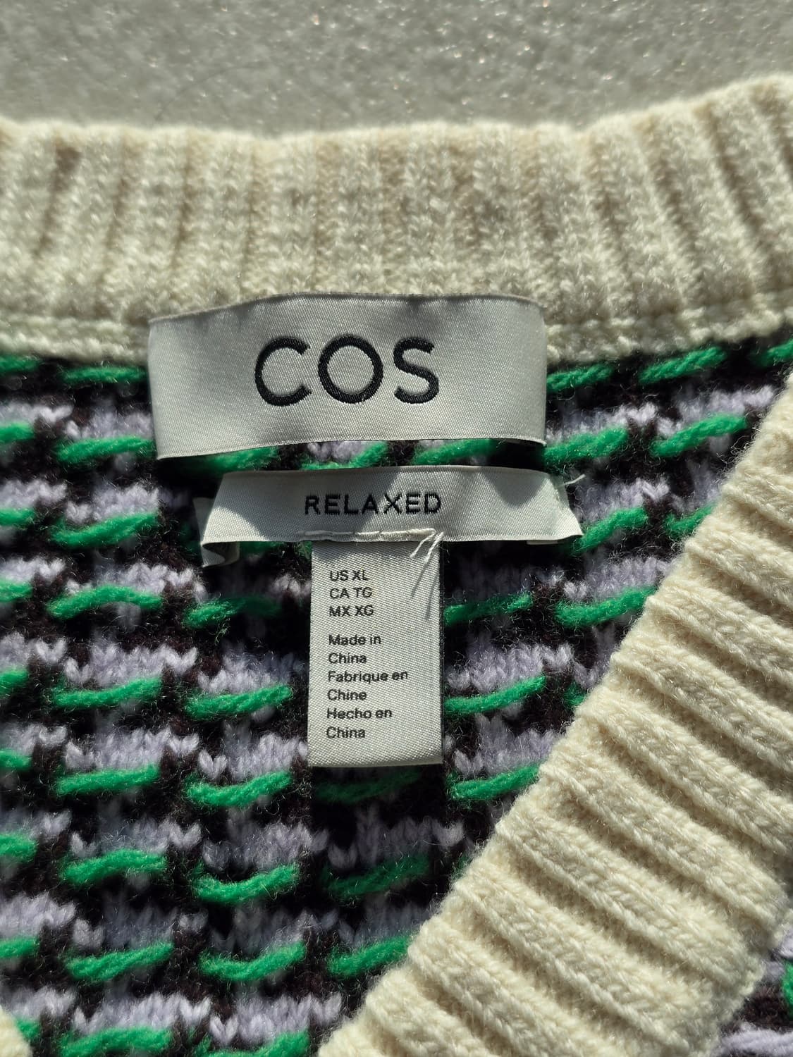 COS 니트 조끼 XL 상품이미지2