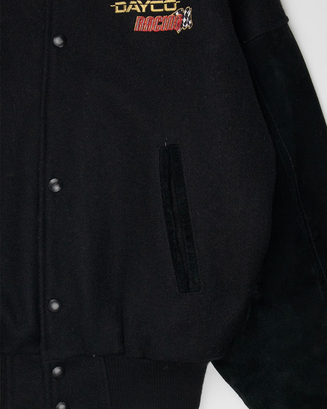 캐나다 울 레더 레이싱 바시티 자켓 상품이미지8