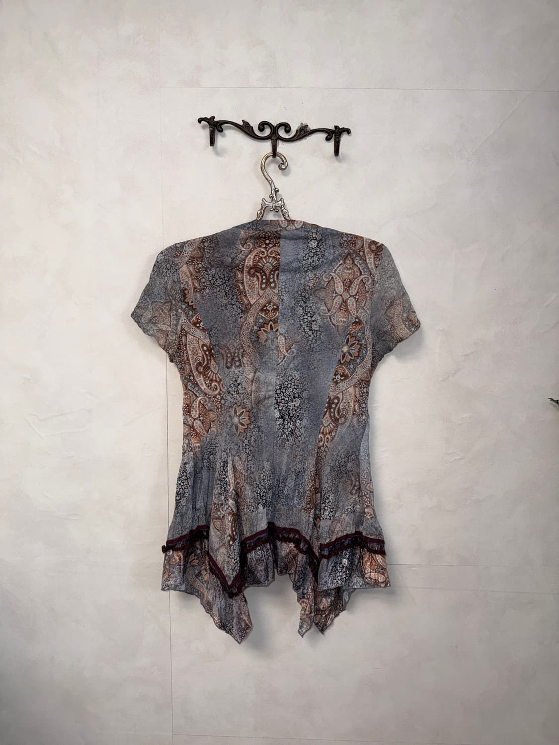 Mute pink blue oriental half zipup bl 상품이미지7