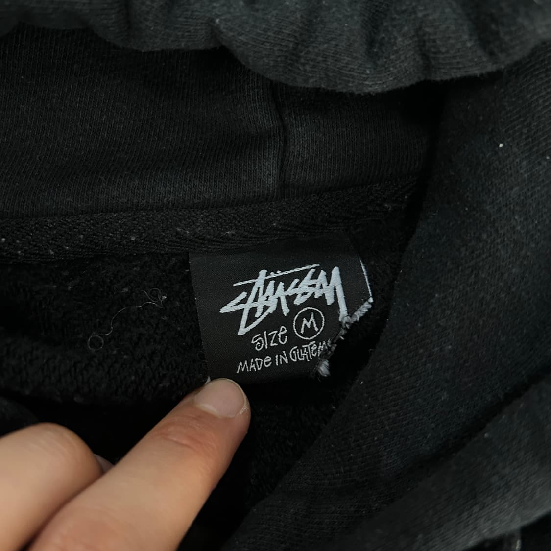 스투시 블랙 후드티 상품이미지2