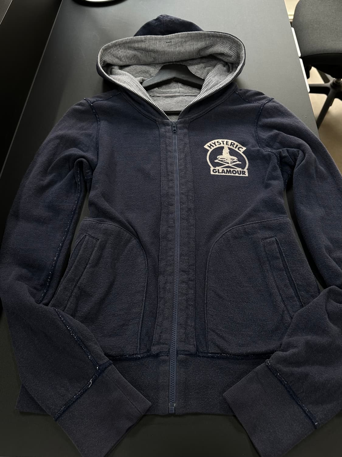 히스테릭글래머 히스걸 리버시블 스트라이프 후드집업 상품이미지7