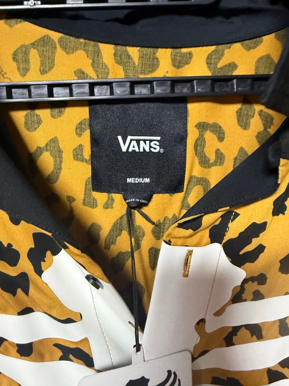 반스 x 마크 사보타지 스켈레톤 숏슬리브 셔츠 브라운 M 상품이미지3