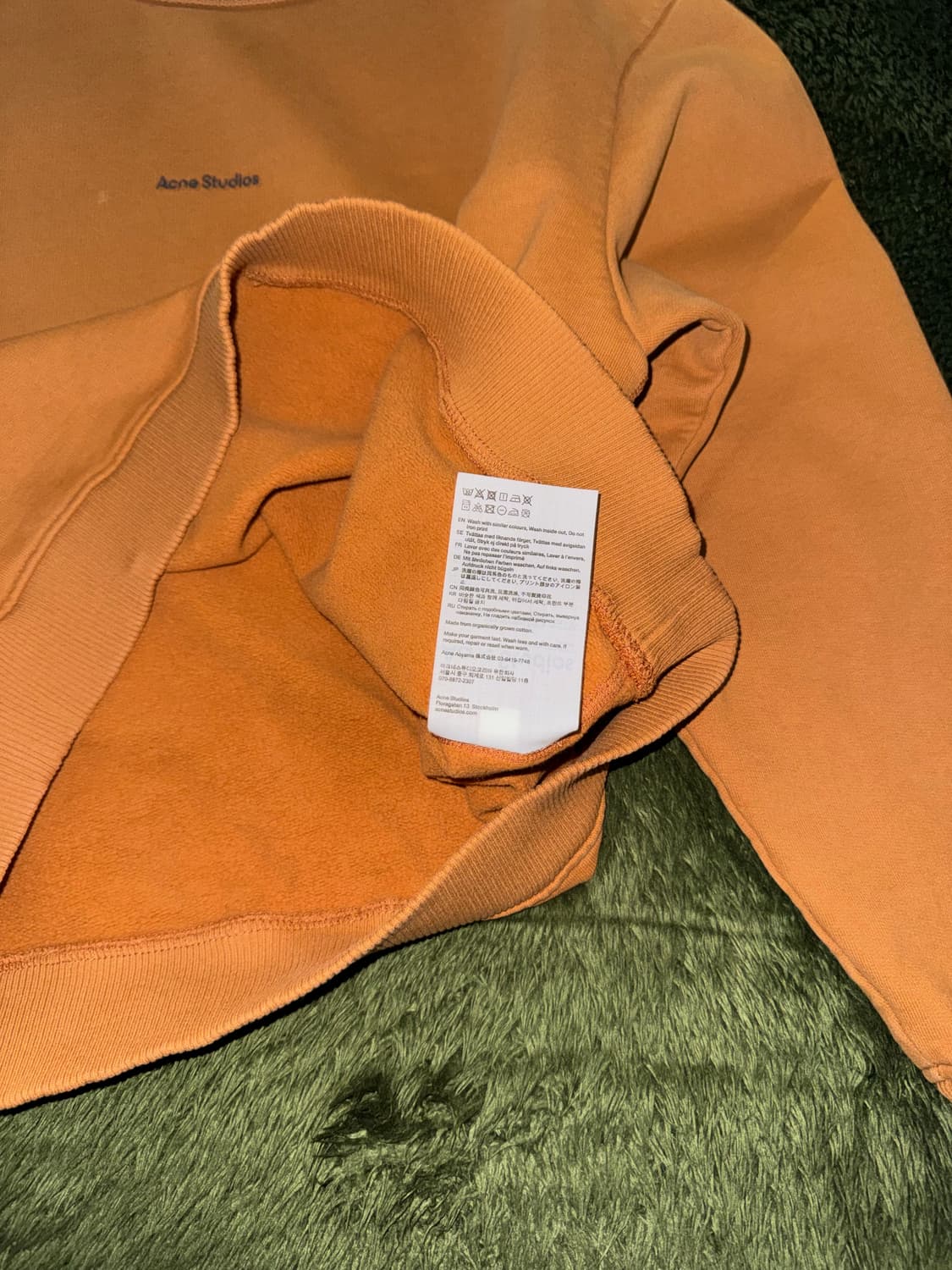 Acne Studios 아크네 스튜디오 23FW 스탬프 로고 스웻셔츠 상품이미지8