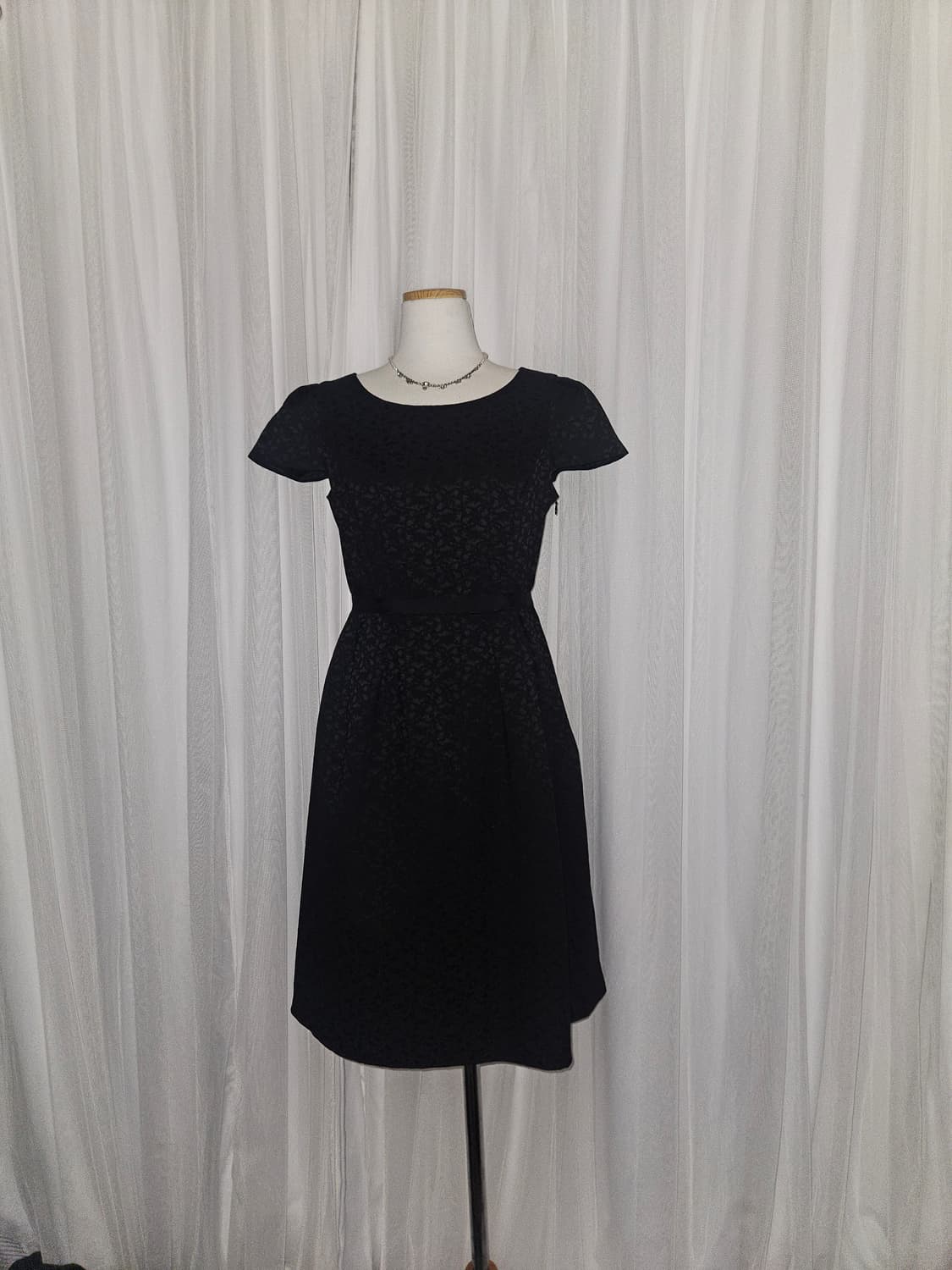 빈티지 다크 로걀🖤히메 자카드 블랙 드레스 상품이미지1