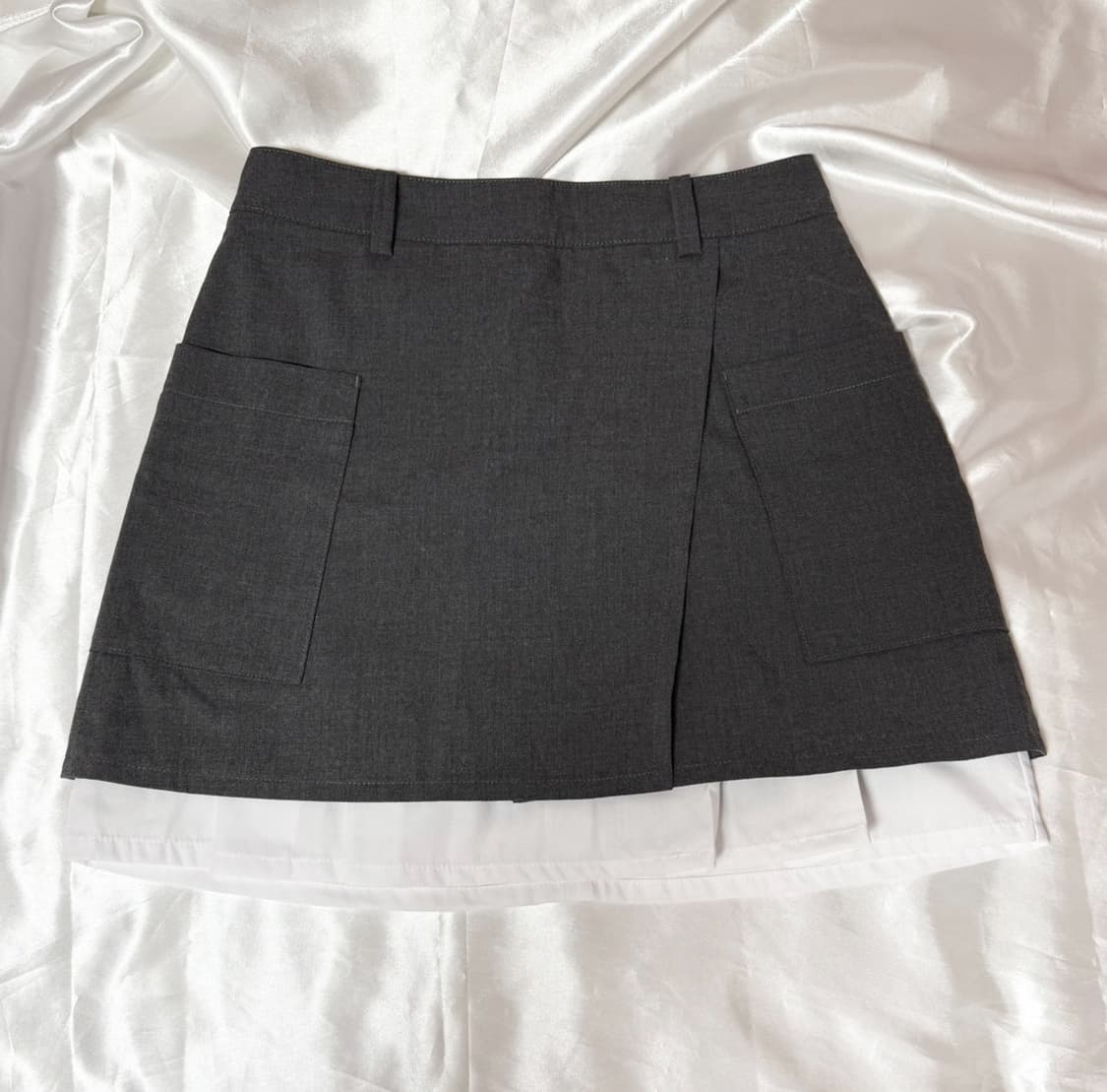 H&M 레이어드 랩스커트 34 흐앤므 흐엔므 상품이미지1