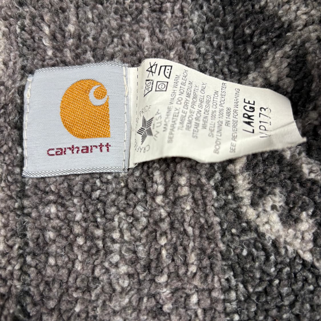 칼하트90‘s 아즈텍 패턴 모카 브라운 VP173 워크 베스트 상품이미지4