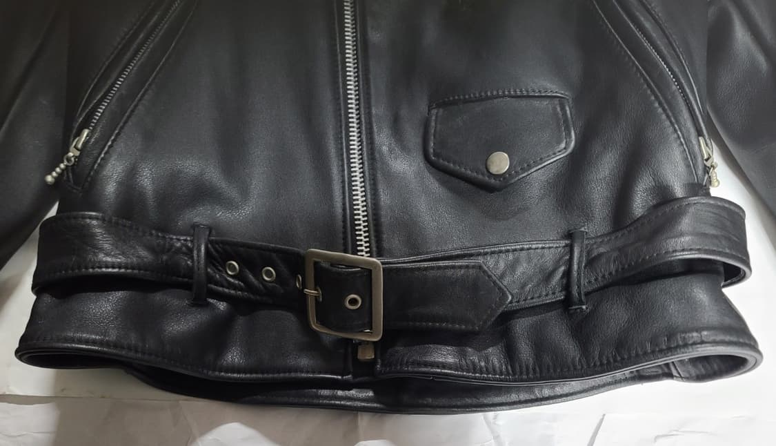 NAFNAF 커스텀 가죽라이더자켓 90사이즈 상품이미지5