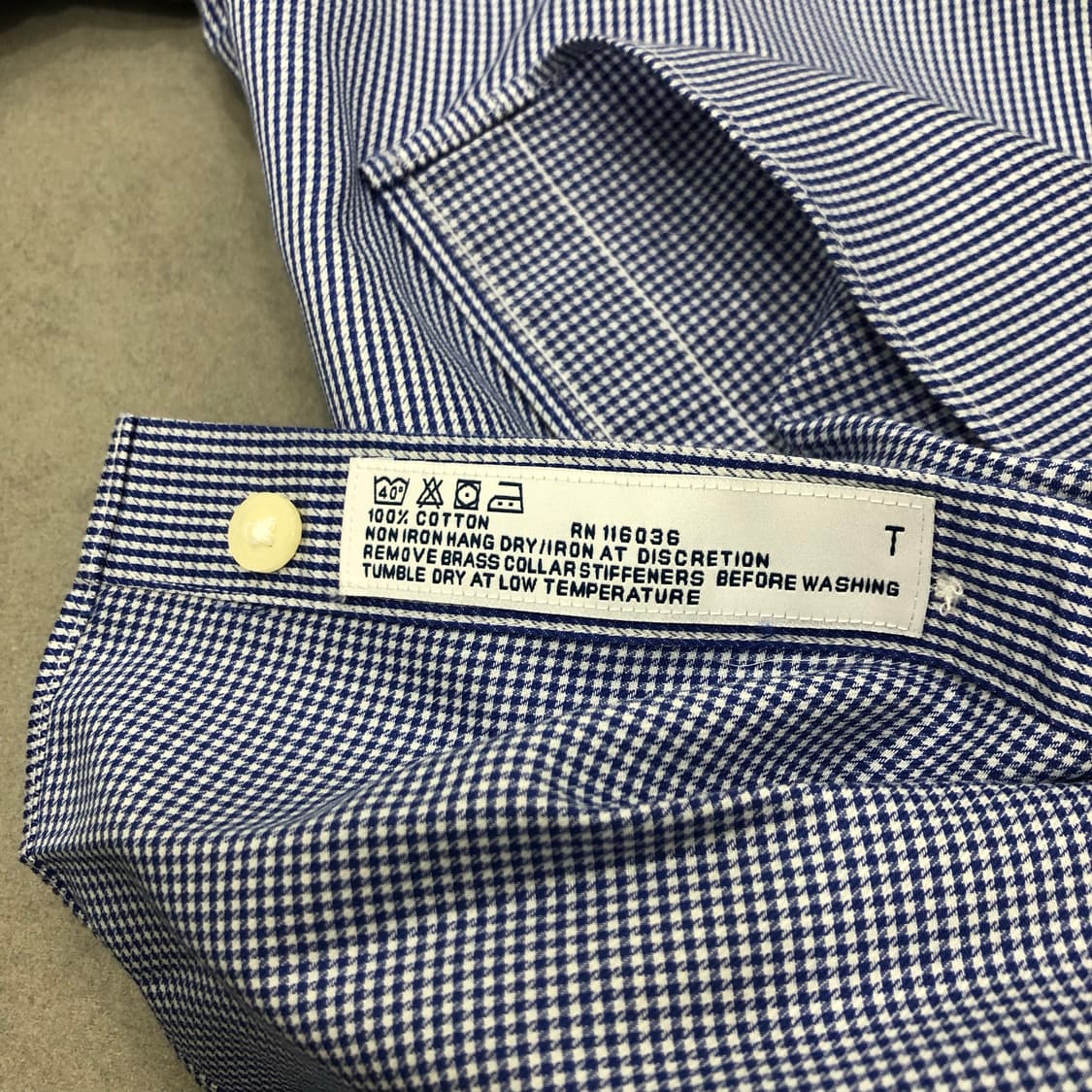 찰스티릿 논아이언 커프스 셔츠 15/38 상품이미지5