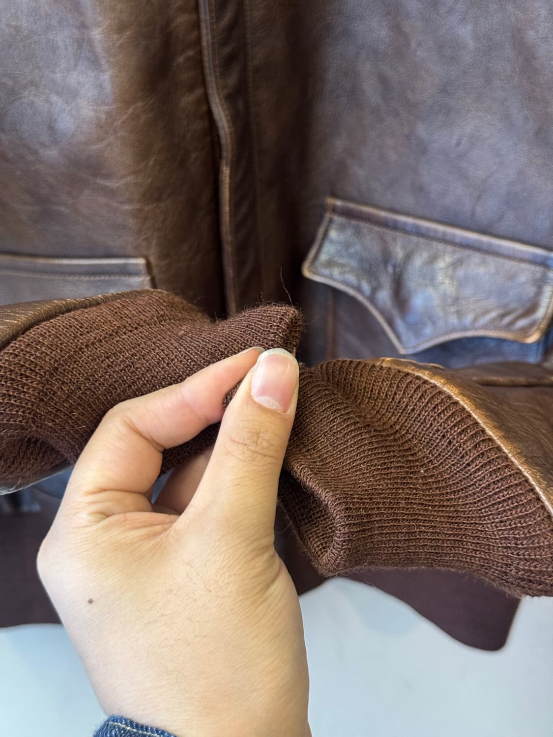 리얼 맥코이 A-2 레더 자켓 44 XXL 상품이미지6