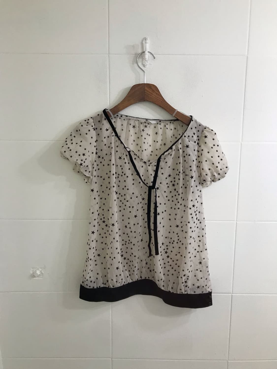 무채색 별 도트 크로셰 데일리 니혼진 코디세트 상품이미지4