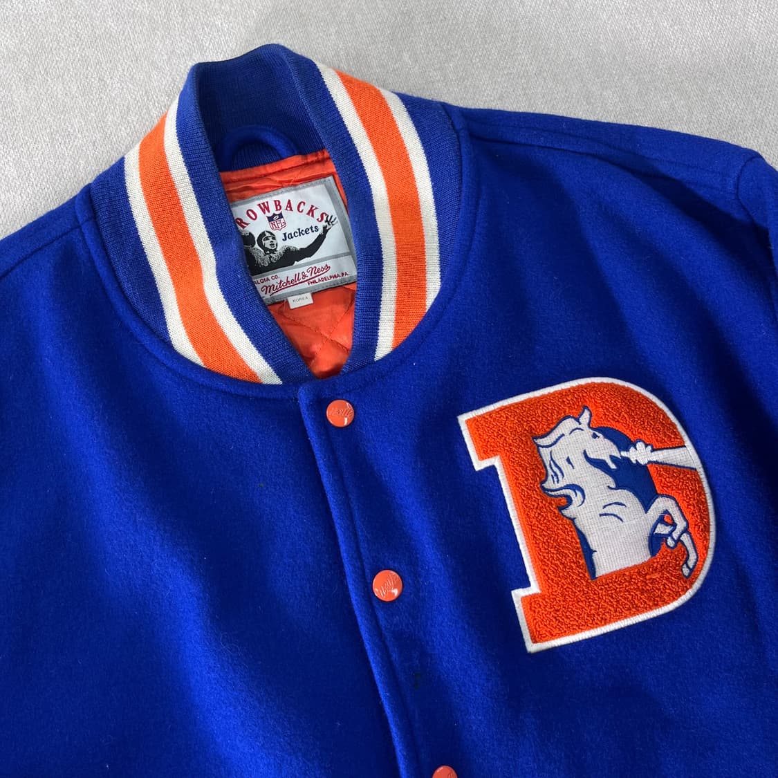 100 NFL 90s 덴버 브롱코스 울 바시티 자켓 상품이미지2
