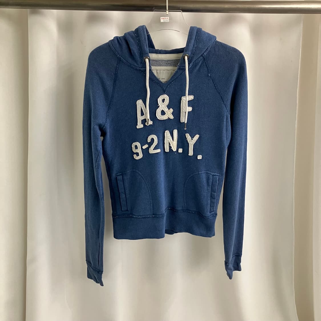 아베크롬비 빈티지 워싱 블루 후드티 S 상품이미지1