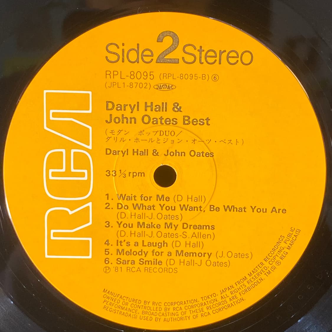 (수입중고LP-팝록) Hall & Oates -Best 상품이미지5