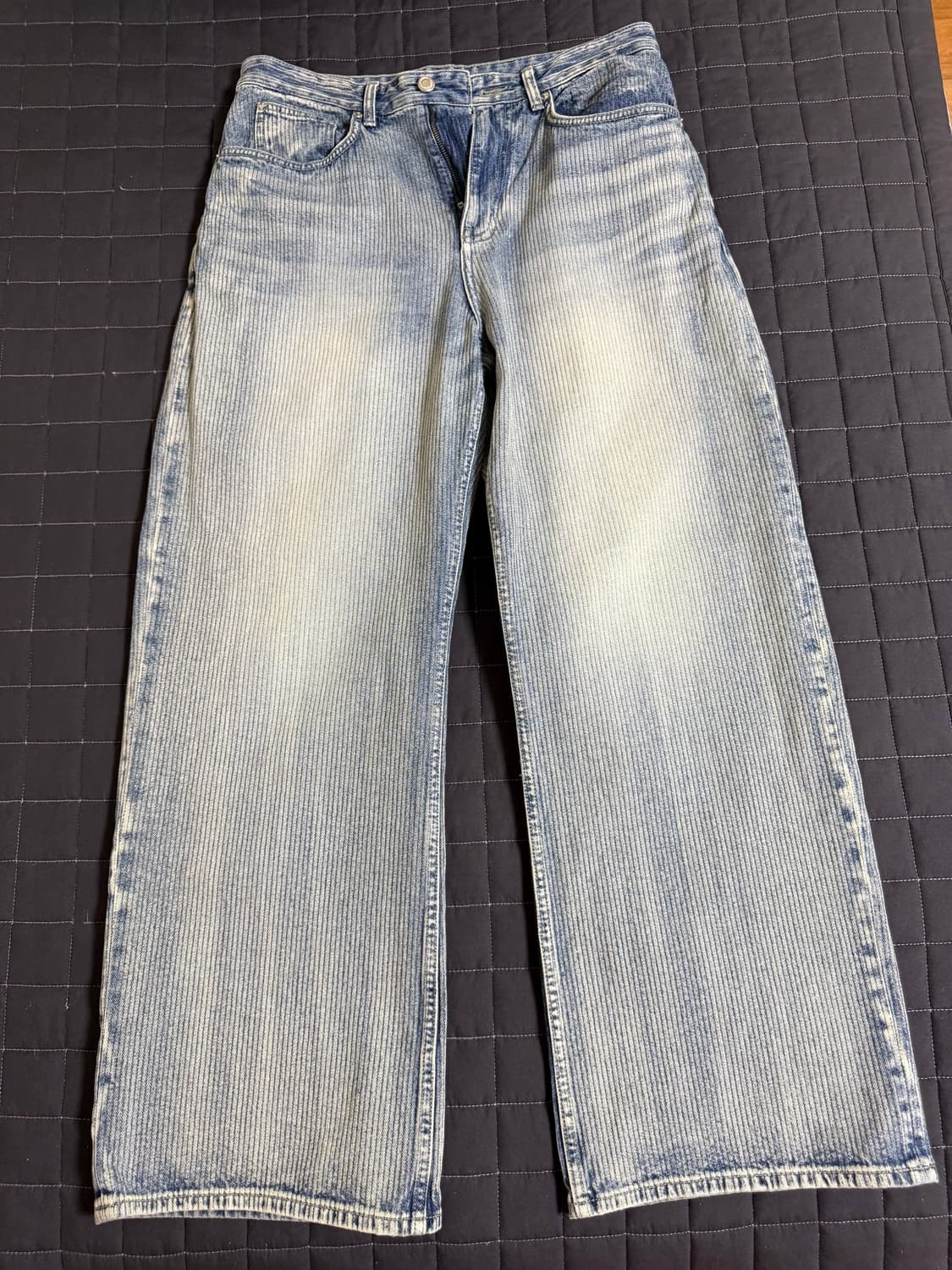 벨리에 트루 와이드 데님 팬츠 - 라이트 웨일 인디고 30/30 상품이미지2