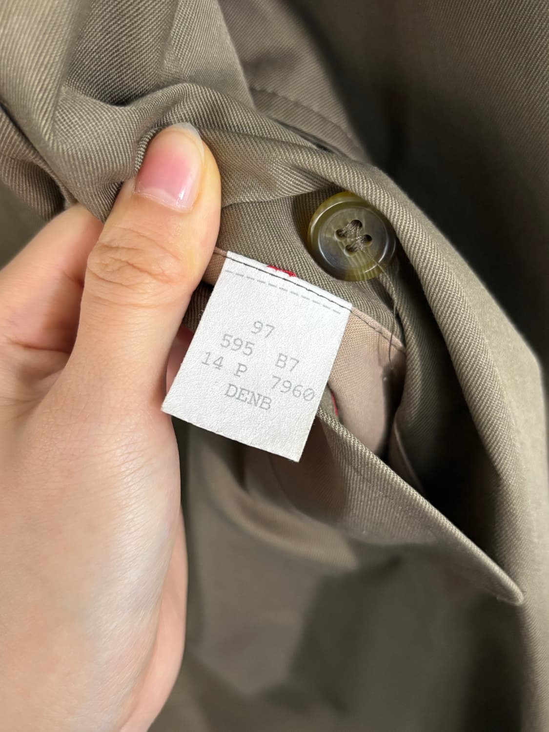 Burberry 버버리 카키베이지 카라커버 코트 상품이미지8