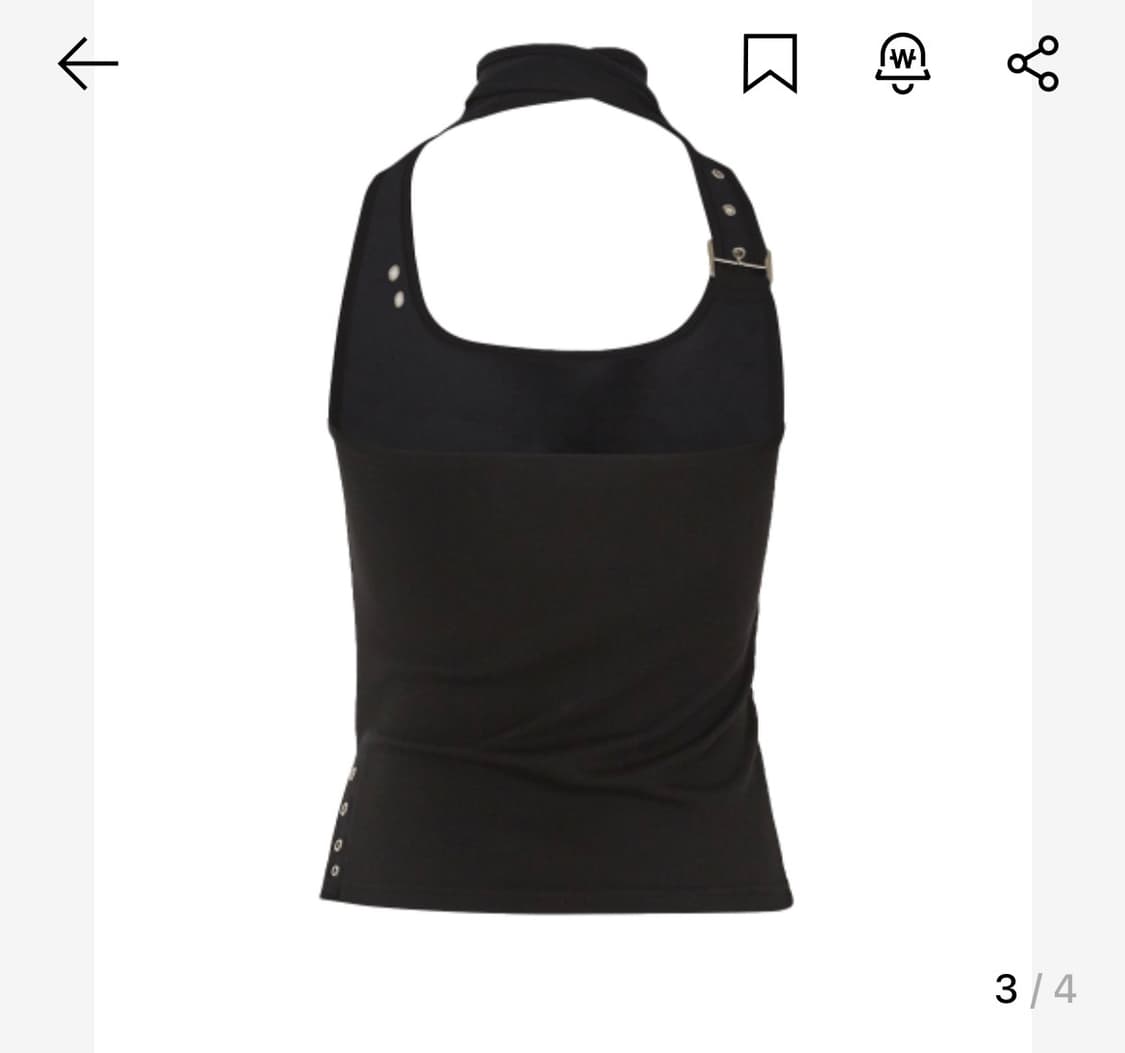 일리고 타이 슬리브리스 블랙 FREE 상품이미지3