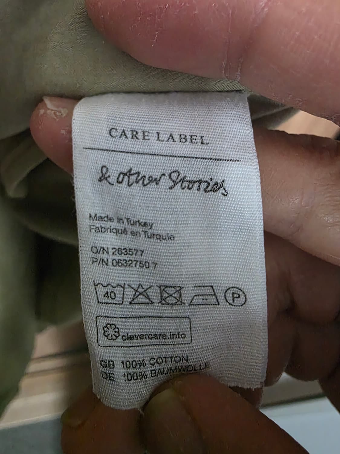 앤아더스토리즈 브이넥 코튼 카프탄 원피스 상품이미지8