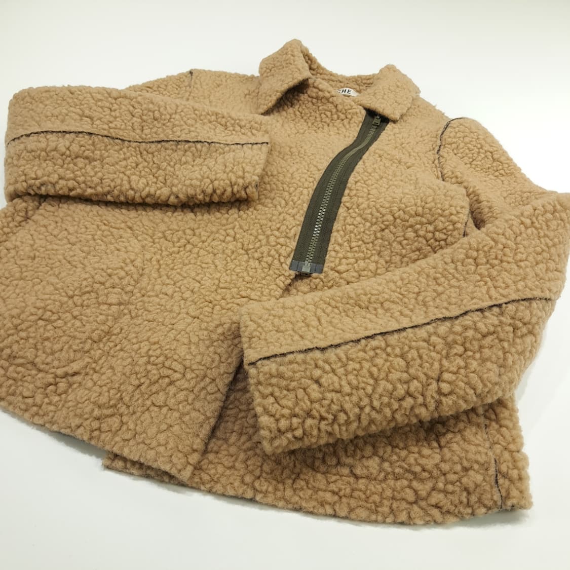 CN719W L HACHE 이탈리안 테디베어 시어링 울자켓 상품이미지3