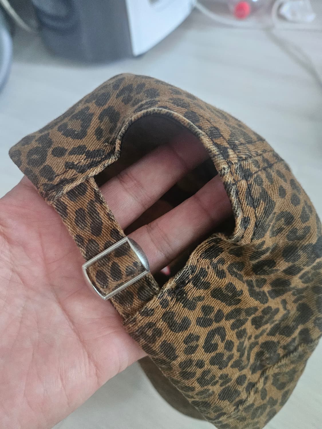 호피 레터링 빈티지 볼캡 상품이미지3