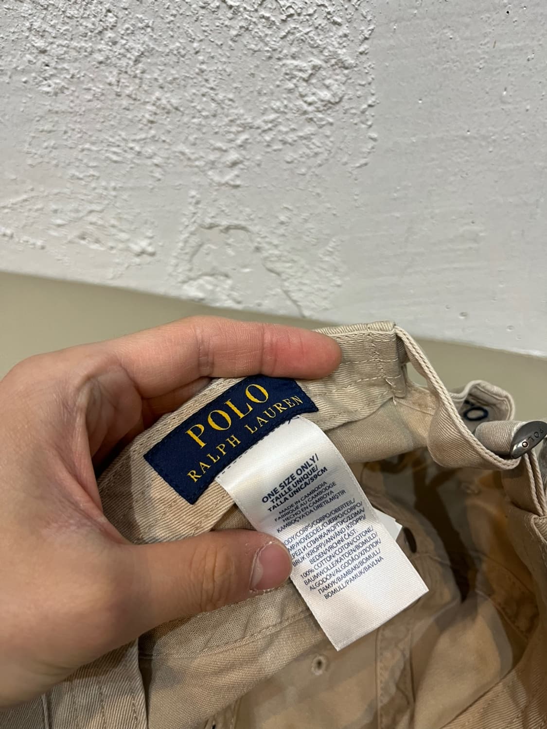 폴로랄프로렌 베이지 캡 모자  상품이미지3