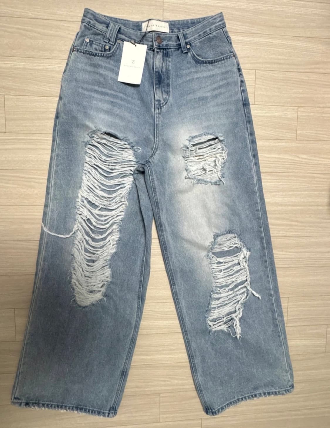 트리밍버드 스크래치 데미지 데님 팬츠 341480 상품이미지2