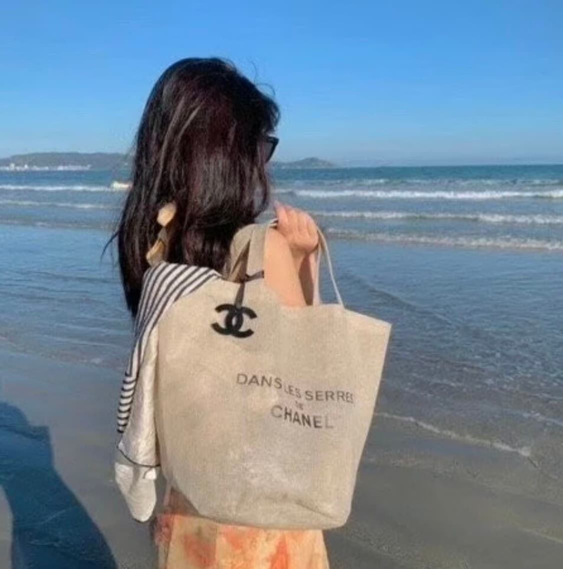 샤넬 캔버스 토트백 노벨티 새상품 상품이미지1