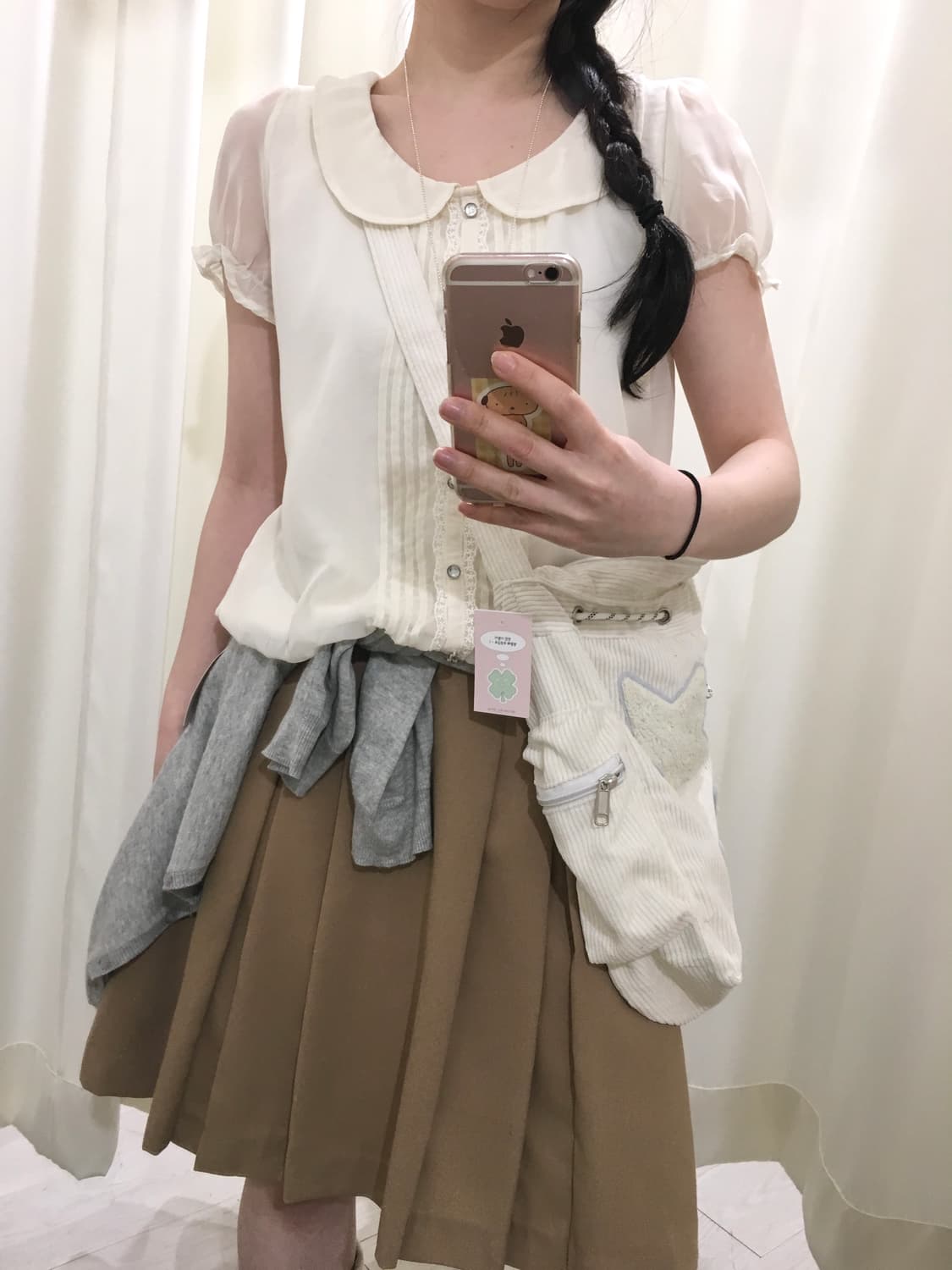 Round-collar lace blouse 상품이미지4