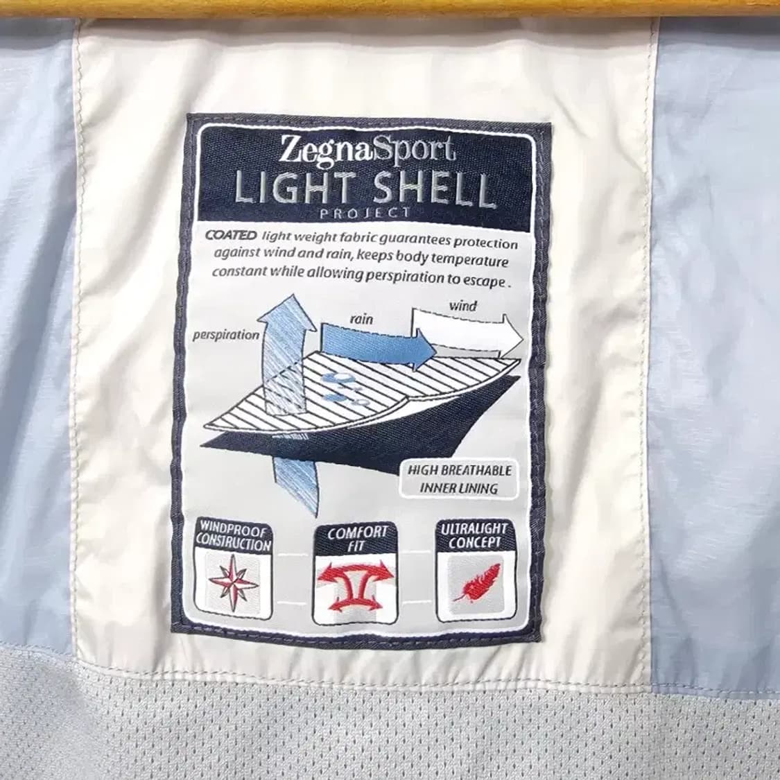 제냐 라이트 쉘 블루종 재킷 95 상품이미지3