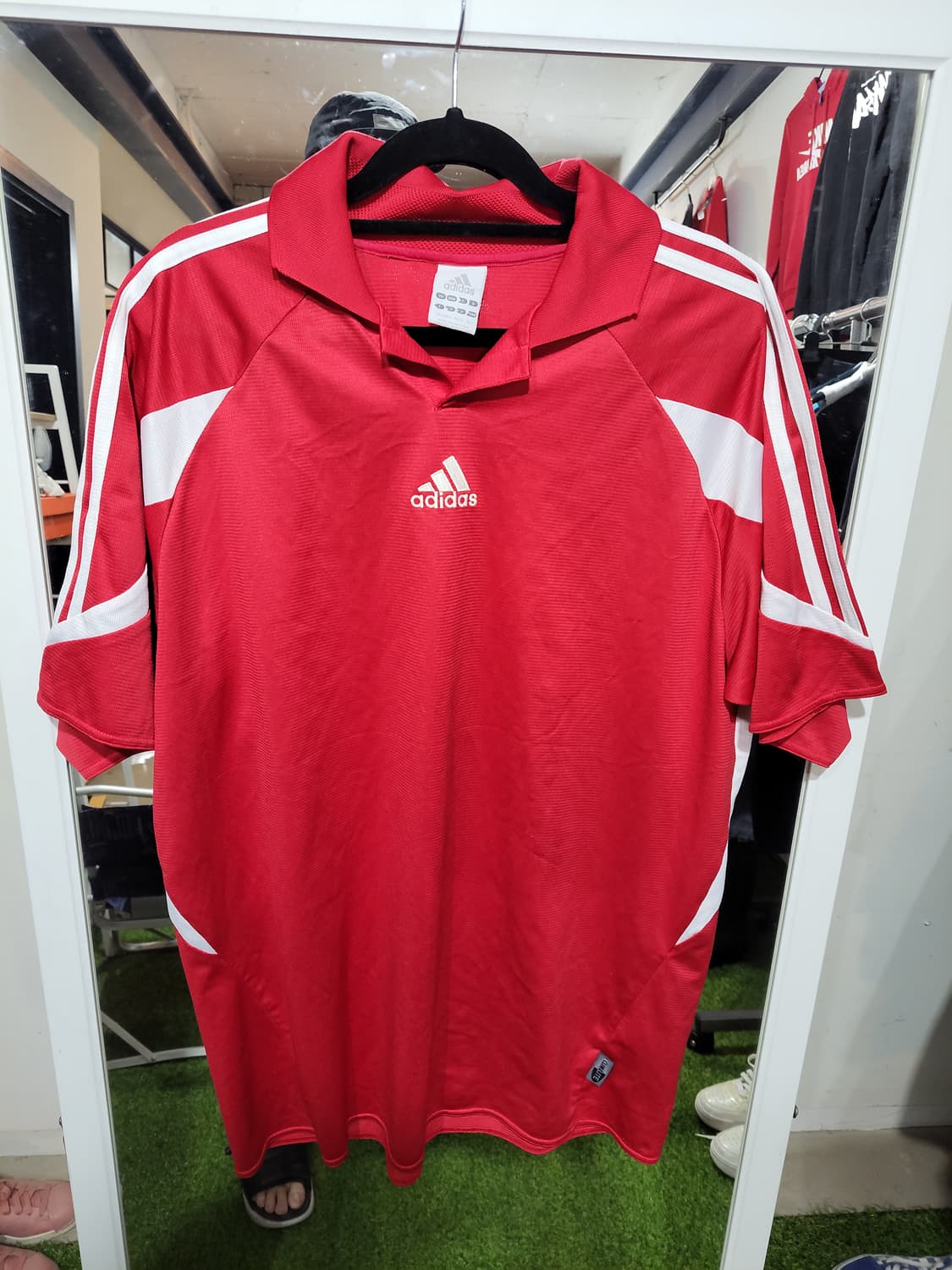 아디다스 카라 트랙 반팔 xl 상품이미지1