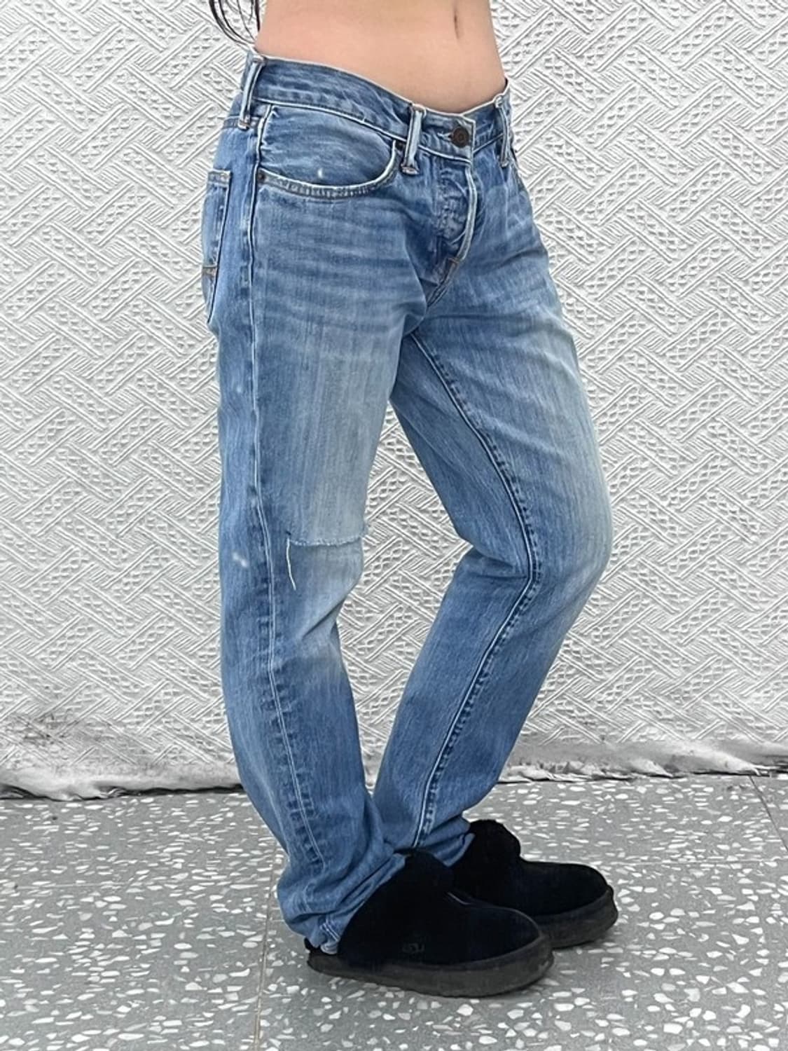 아베크롬비 빈티지 데미지 찢청 워싱 데님팬츠 30인치 C07979 상품이미지2