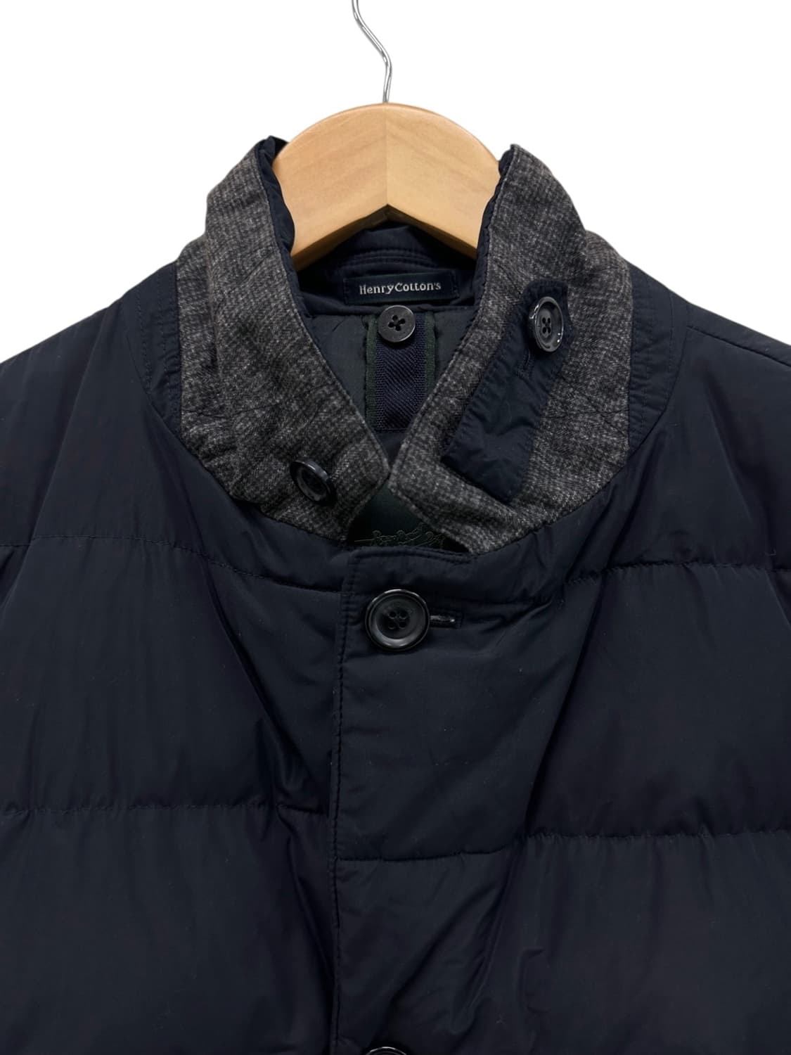 헨리코튼 덕다운 패딩자켓 블랙네이비 (2XL) 상품이미지3