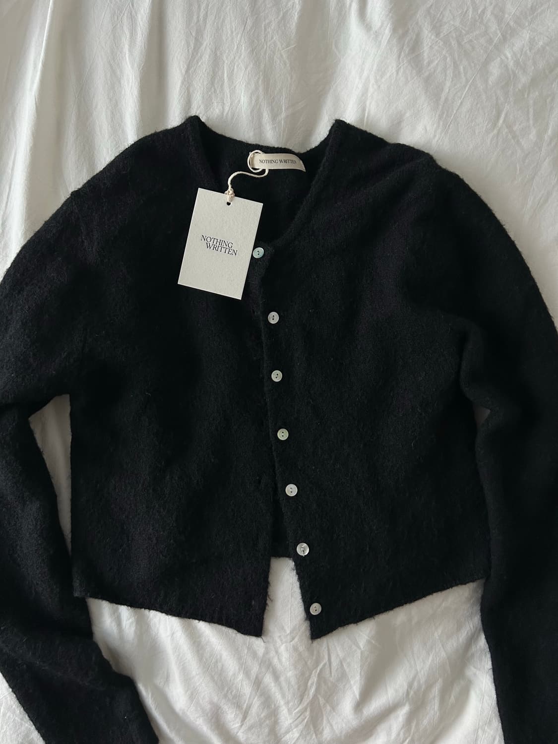 Nothing written 낫띵리튼 코떼 알파카 라운드 가디건 상품이미지2